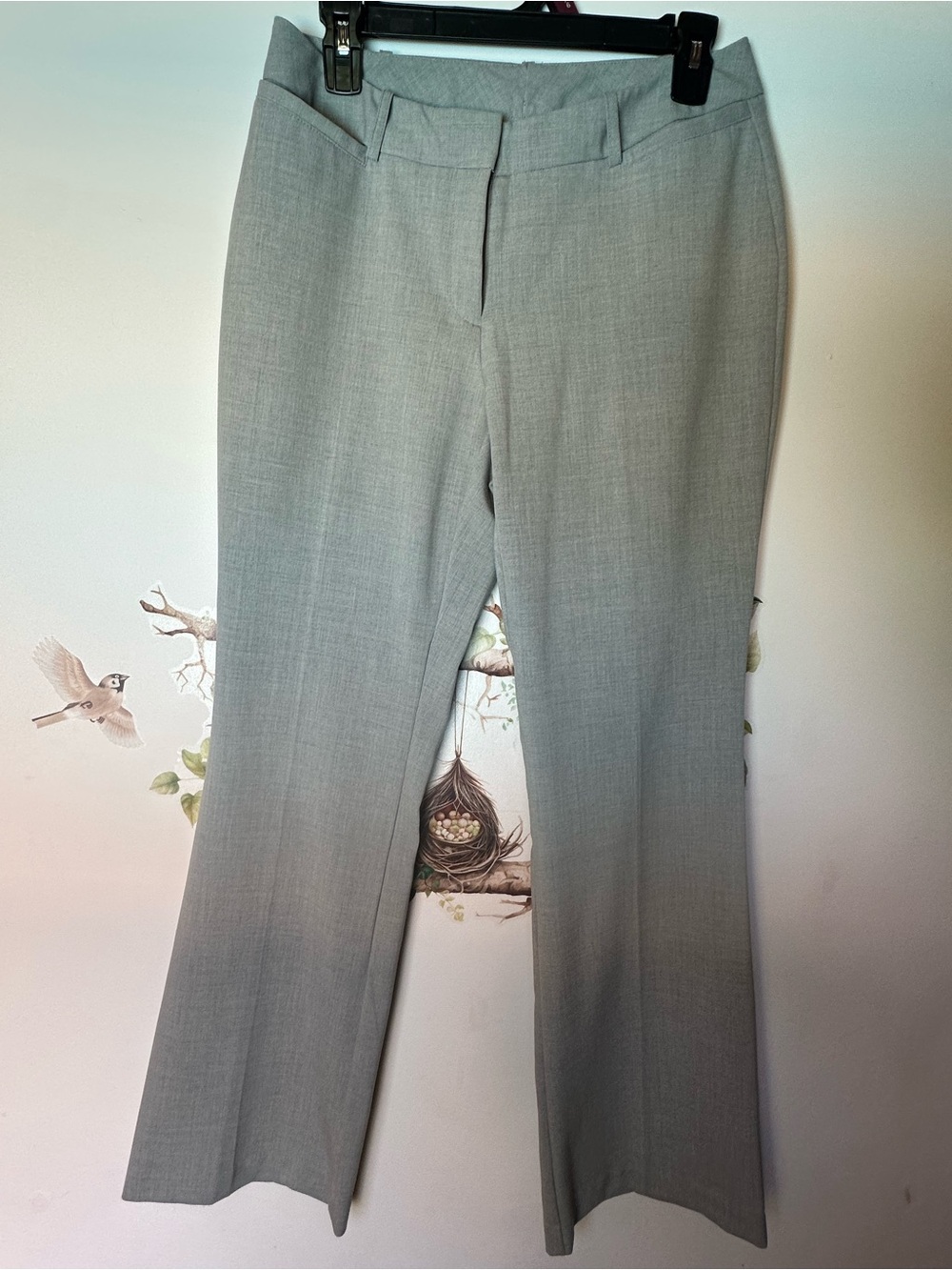 Worthington Light Gray Curvy Fit Dress Pants